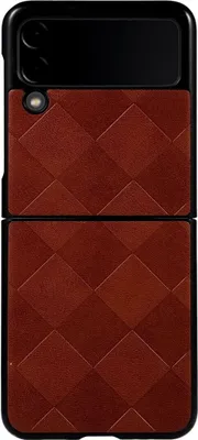 Produktbild von König Design Hülle kompatibel mit Samsung Galaxy Z Flip3 5G Kunststoff Soft Handyhülle - Handy Case Braun