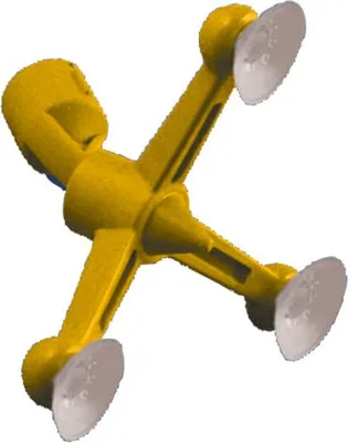 Produktbild von Ersatzdreifuß mit Saugfüßen für GeoMeto Zirkel