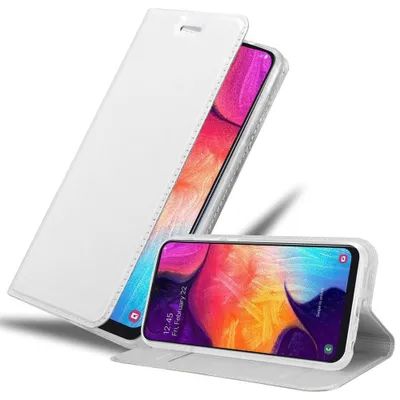 Obrázek produktu pro Cadorabo Pouzdro na mobilní telefon pro Samsung Galaxy A50 4G / A50s / A30s Protective Case in Silver Cover Etui Book Case Booklet