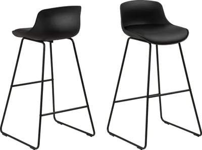 Image de Time Tabouret de bar, noir.