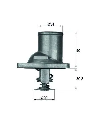 Image de MAHLE Thermostat (liquide de refroidissement)