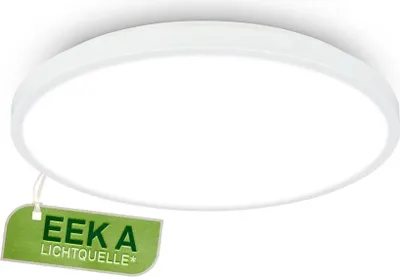 Produktbild von Kaida Deckenleuchte Ø33 cm - 12,7W, 2900lm, LED, mit EEKA Lichtquelle*, Neutralweiß, Weiß