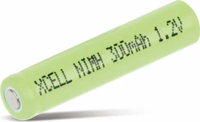Produktbild von XCELL NiMH-Akku, Industriezelle, AAAA, Flat-Top, 39,3x8,5mm, 1,2V/300mAh
