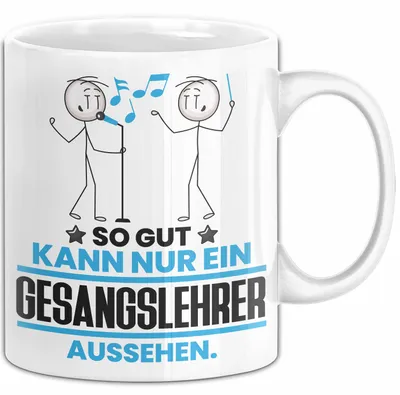 Produktbild von Gesangslehrer Geschenk Tasse So Gut Kann Nur Ein Gesangslehrer Aussehen Geschenkidee Kaffee-Becher (Weiß)