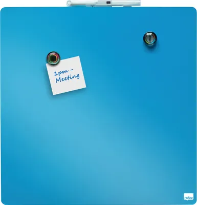 Produktbild von nobo Weißwandtafel quadratisch (B)360 x (H)360 mm blau