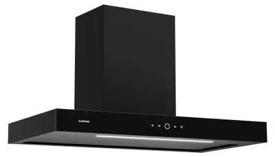 Produktbild von Klarstein SmartEdge Dunstabzugshaube - 90 cm Wandhaube, WLAN- & Touch-Steuerung, 550 m³/h Luftdurchsatz, A+ , LED-Beleuchtung, Flüsterleise 34 dB, Schwarz