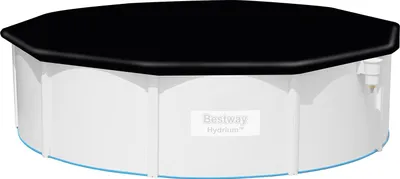 Produktbild von Bestway® PVC-Abdeckplane Ø 493 cm, schwarz, rund