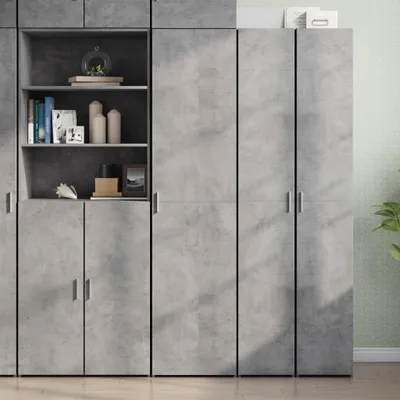 Obrázok produktu pre vidaXL Highboard concrete grey 45x42,5x185 cm materiál na báze dreva