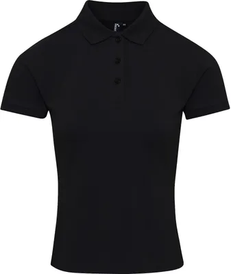 Produktbild von Premier Damen Polo-Shirt Coolchecker mit CoolPlus RW6269 (4XL) (Schwarz)