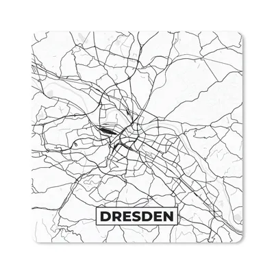 Produktbild von MuchoWow® Mauspad Mousepad Dresden - Stadtplan - Karte 30x30 cm - Mousepads - Maus Mat - Pad - Mausunterlage - Gaming