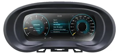 Obrázek produktu pro Digitální palubní panel, displej s vysokým rozlišením, nastavitelné režimy, model Amarok 10-16