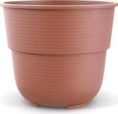 Produktbild von Blumentopf Milano 20 cm Durchmesser Farbe Terrakotta für Garten Balkon Terrasse Pflanztopf Blumentöpfe