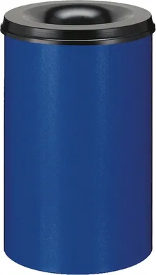Produktbild von Feuerlöschender Papierkorb 110 Liter - Blau, Schwarz