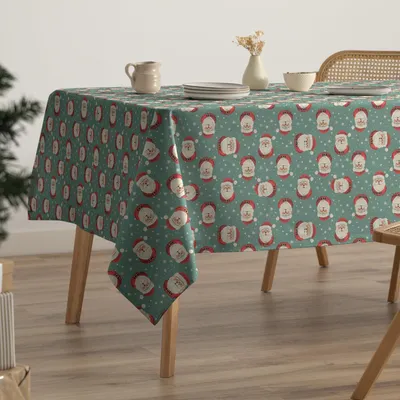 Rechteckiges Tischdecke Weihnachtsmann 160x350 cm