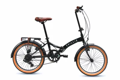 Produktbild von CHILLIZ Faltrad 20 Zoll FLD.01 schwarz Rahmenhöhe 33 cm Damen Herren Klapprad 6 Gänge V-Brake