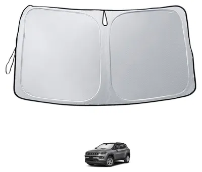 Image de Pare-soleil pour Jeep Compass 2021-2025, Pliable avec protection UV