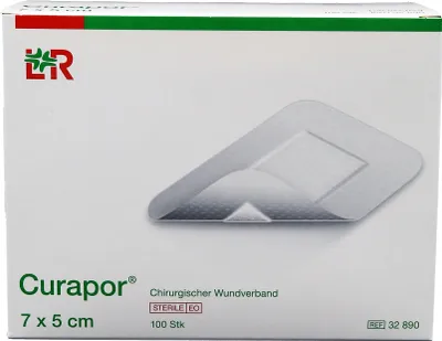 Immagine prodotto di Curapor medicazione sterile per ferite chirurgiche 5x7 cm 100 pz