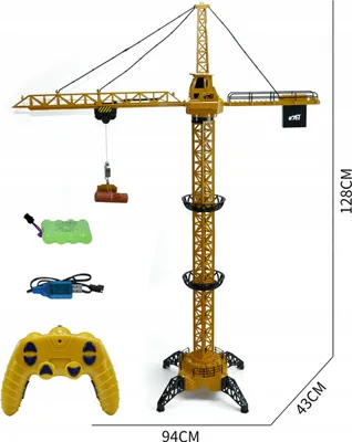 Produktbild von Lolex | Baukran - 128 Cm - Ferngesteuert - Mit Licht - 400 G