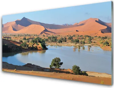 Imagen del producto de Imágenes en acrílico, tamaño 100x50 cm, cuadro decorativo, impresión de un paisaje desértico