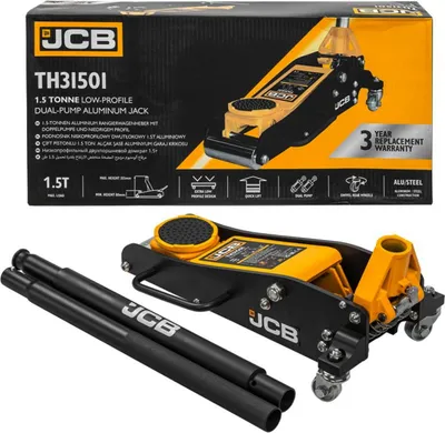 Produktbild von JCB | Hydraulischer Wagenheber, 1,5T, mit Gummiauflage, niedrigprofil, Rangierwagenheber,