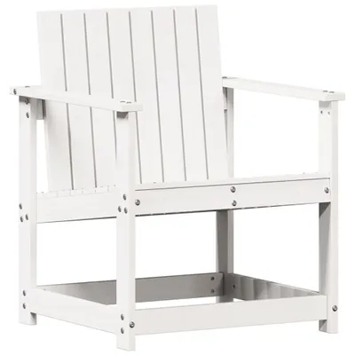 Produktbild von vidaXL Gartenstuhl Weiß 62x56x77 cm Massivholz Kiefer