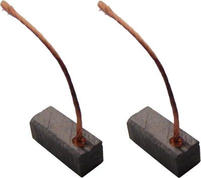 Produktbild von 2x Trade-Shop Motorkohlen Kohlebürsten Schleifkohlen Kohlestifte 5x5x12mm Kabellänge 30mm für viele KFZ PKW Motoren Antriebe Elektrowerkzeuge 12-24V