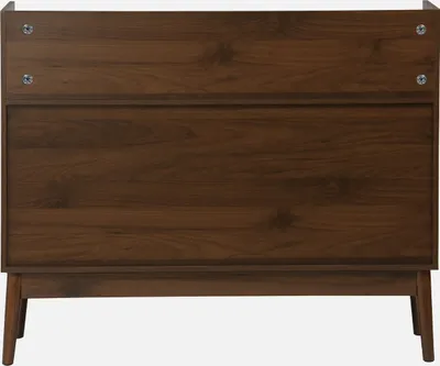 Produktbild von sweeek - Vintage-Möbel für Schallplatten mit Holzdekor - Dunkles Holz