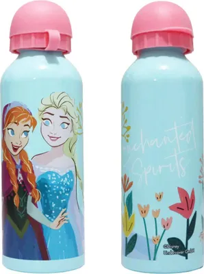 Produktbild von Disney Die Eiskönigin Alu Wasserflasche Trinkflasche Flasche 500 ml – Blau