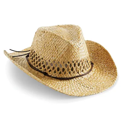 Produktbild von Beechfield Uni Sommer Strohhut / Cowboyhut RW4083 (Einheitsgröße) (Natur)