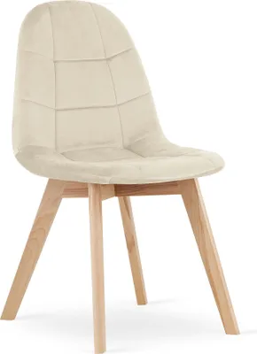 Immagine prodotto di Sedia da pranzo in velluto beige BORA