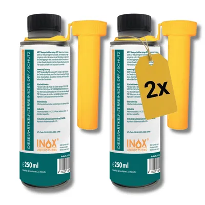 Produktbild von INOX® Dieselpartikelfilter Reiniger Additiv (DPF) 2x 250ml - Rußfilter System