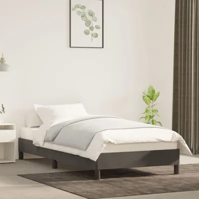 Produktbild von The Living Store Bettgestell Dunkelgrau 80x200 cm Samt