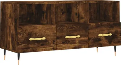 Obrázek produktu pro vidaXL TV skříňka kouřový dub 102x36x50 cm odvozený výrobek ze dřeva