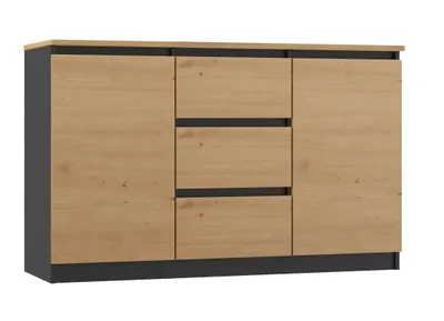 Produktbild von Komoda Malwa 2D3S/BA ANTRACYT ARTISAN