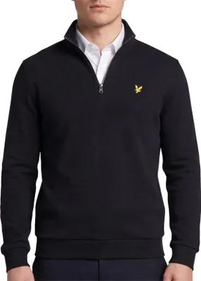 Immagine prodotto di Lyle & Scott - Maglia con mezza zip blu scuro - vestibilità regolare