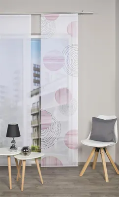 Produktbild von Vision S Schiebevorhang Digitaldruck Bambus-Optik "Neomi" 260 x 60 cm Rose