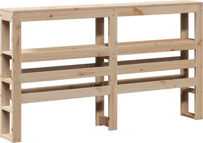 Produktbild von vidaXL Kopfteil mit Ablagen 160 cm Massivholz Kiefer