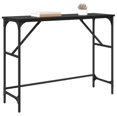 Obrázok produktu pre vidaXL Konzolový stolík čierny dubový vzhľad 100 x 32 x 75 cm