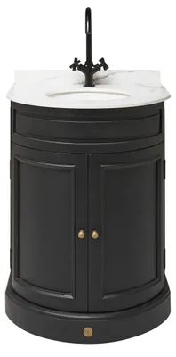 Image de SIGNATURE - Meuble de lavabo noir mini HAUSMLANN