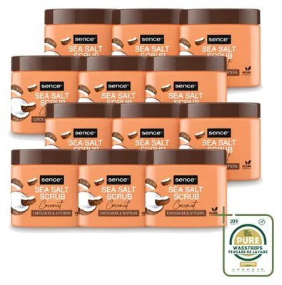 Produktbild von 12 x Sence Coconut Bodyscrub - Pflegend - 500 g - Vorratspackung - 12 Stücke