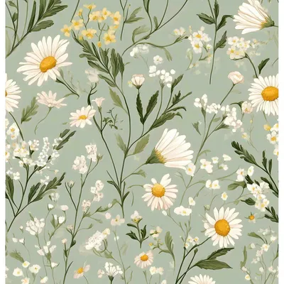Productafbeelding van Zelfklevende fotobehang met bloemen- en plantenmotief, 44 cm x 1000 cm, vintage wanddecoratie