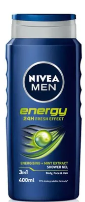 Image de Gel douche Nivea 400 ml For Men Energy