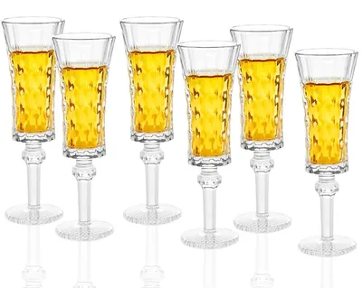 Zdjęcie produktu dla Kieliszki do likieru - 45 ml - Szkło - Zestaw 6 sztuk - Z nóżką