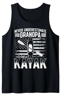 Productafbeelding van Heren, onderschat opa nooit met een kajak - Kajak-opa T-shirt