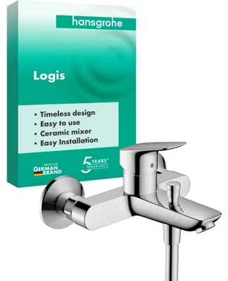 Produktbild von hansgrohe Logis - Badewannenarmatur Aufputz für 2 Verbraucher, Mischbatterie Bad