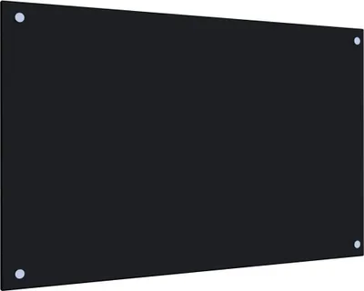 Zdjęcie produktu dla Panel ochronny do kuchni, czarny, 80x50 cm, szkło hartowane