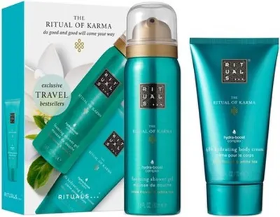 Produktbild von Rituals Karma Giftset 48h Hydrating Body Cream 70 ml/Foaming Shower Gel 50 ml 120 ml