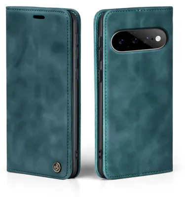 Produktbild von Handy Hülle für Google Pixel 11 / 11 Pro Klapphülle Bookcase Flip Cover Handy Tasche Etui Farbe: Petrol
