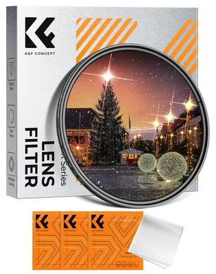 Productafbeelding van Sterfilter lensfilter - 82 mm - 4 en 8 punten - Variabel - Aluminium - Voor sterrenlichteffecten