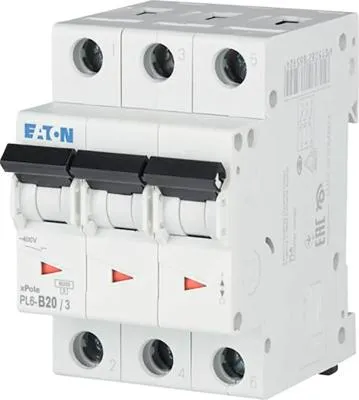 Obrázok produktu pre Istič Eaton 286590 3P, B, 20A, 6kA